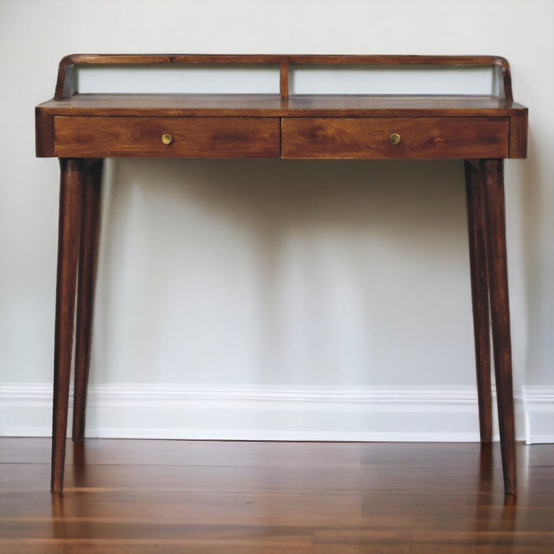 Elevated Chestnut Console Table Artisan