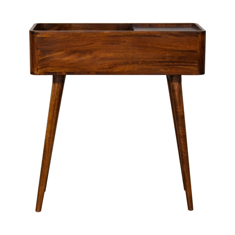 Open-top Chestnut Console Table