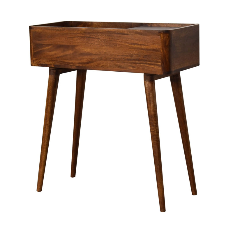 Open-top Chestnut Console Table