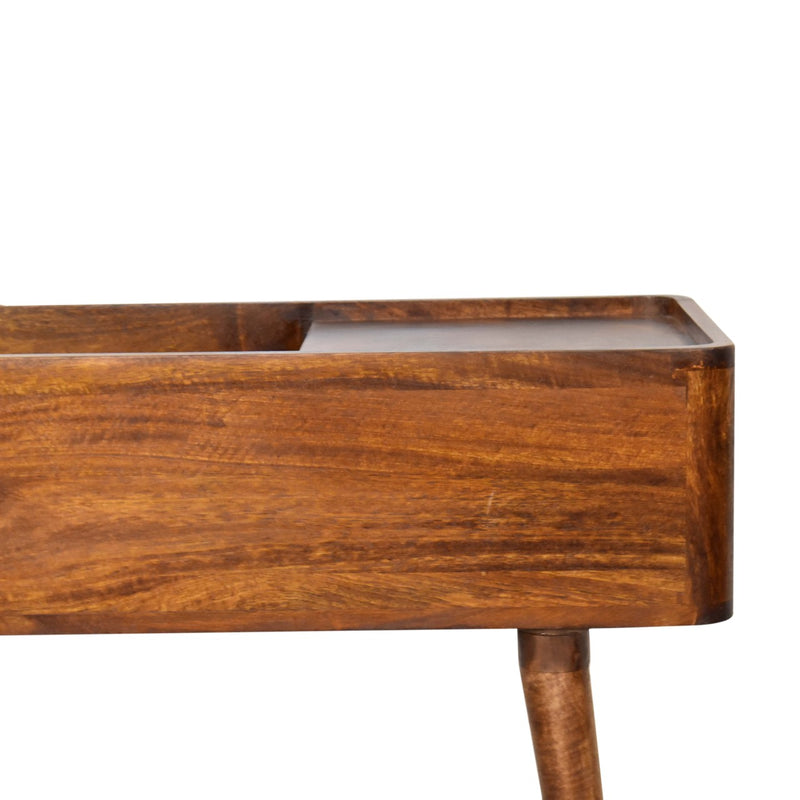 Open-top Chestnut Console Table
