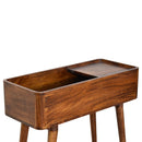 Open-top Chestnut Console Table