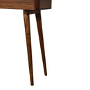 Open-top Chestnut Console Table