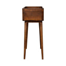 Open-top Chestnut Console Table