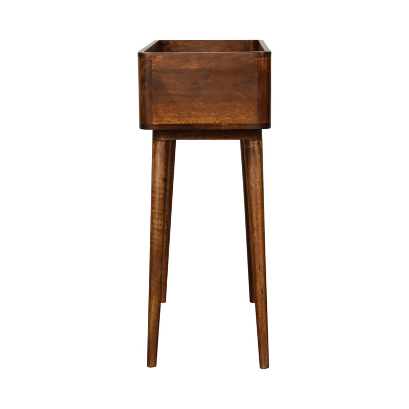 Open-top Chestnut Console Table