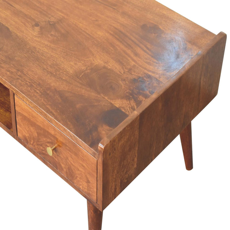 Elevated Chestnut Media Unit Artisan