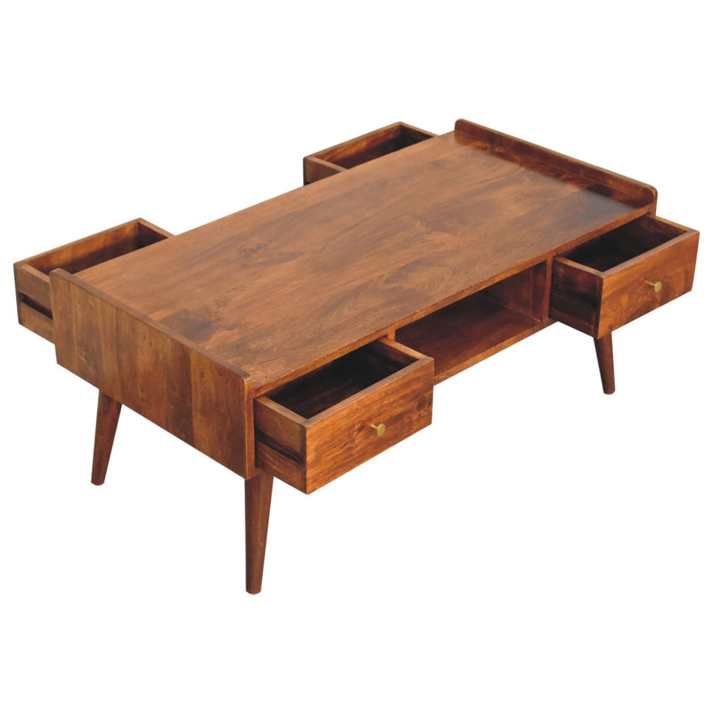 Elevated Chestnut Media Unit Artisan