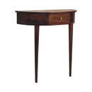 Backless Mounted Chestnut Console Table Artisan