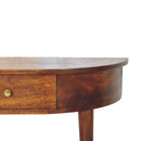 Backless Mounted Chestnut Console Table Artisan