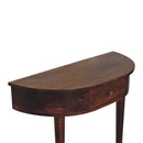 Backless Mounted Chestnut Console Table Artisan