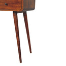 Triple Curved Chestnut Console Table Artisan