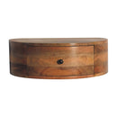 Large Wall Mounted Rounded Bedside Nightstand Artisan