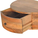 Large Wall Mounted Rounded Bedside Nightstand Artisan