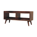 Open-top Chestnut Media Unit Artisan