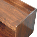 Open-top Chestnut Media Unit Artisan