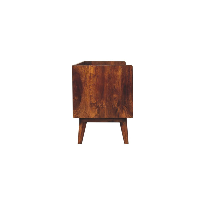 Open-top Chestnut Media Unit Artisan