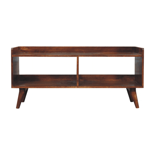 Open-top Chestnut Media Unit Artisan