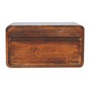 Large Chestnut Curve Floating Bedside Nightstand Artisan