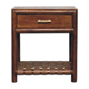 Chestnut T-Bar Bedside Nightstand Artisan