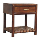 Chestnut T-Bar Bedside Nightstand Artisan