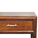 Chestnut T-Bar Bedside Nightstand Artisan