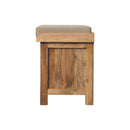 Rattan Basket Beige Linen Bench Artisan