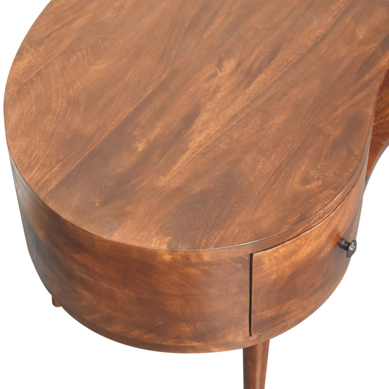 Large Chestnut Wave Coffee Table Artisan
