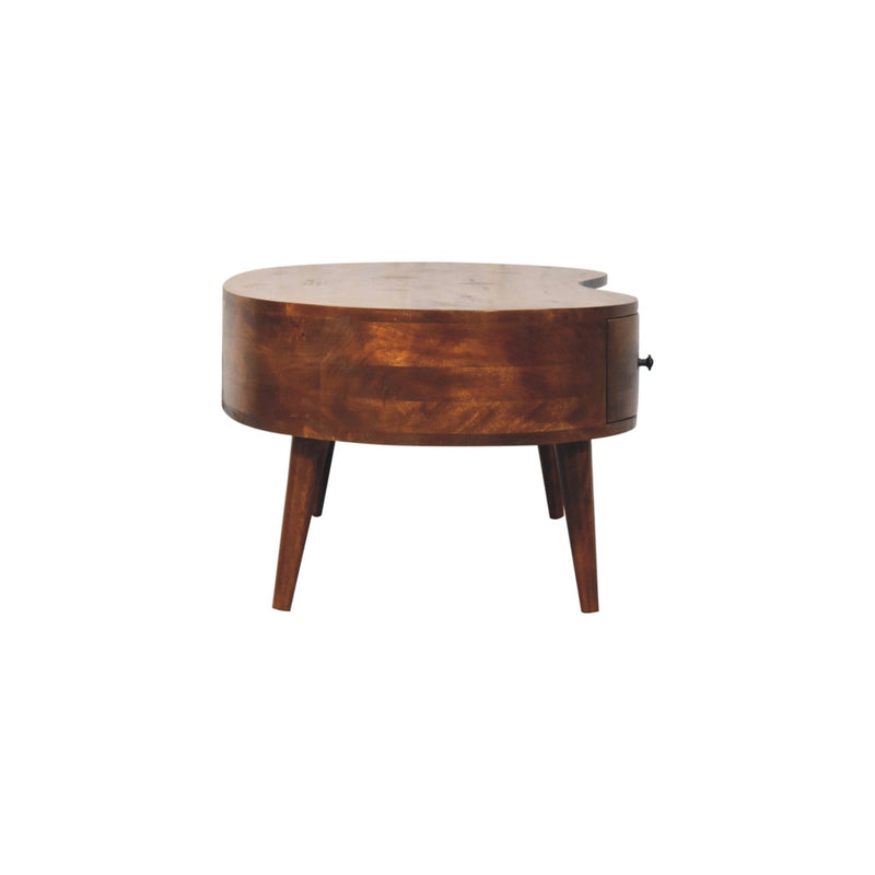 Large Chestnut Wave Coffee Table Artisan