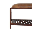 Buffalo Slatted Square Bench Artisan