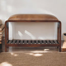 Buffalo Slatted Square Bench Artisan