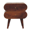 Bubble Chestnut Bedside Nightstand Artisan