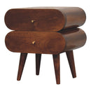 Bubble Chestnut Bedside Nightstand Artisan