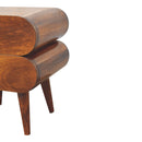 Bubble Chestnut Bedside Nightstand Artisan