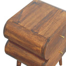 Bubble Chestnut Bedside Nightstand Artisan