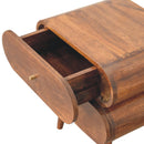 Bubble Chestnut Bedside Nightstand Artisan