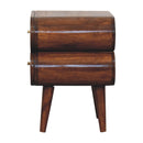 Bubble Chestnut Bedside Nightstand Artisan