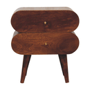 Bubble Chestnut Bedside Nightstand Artisan