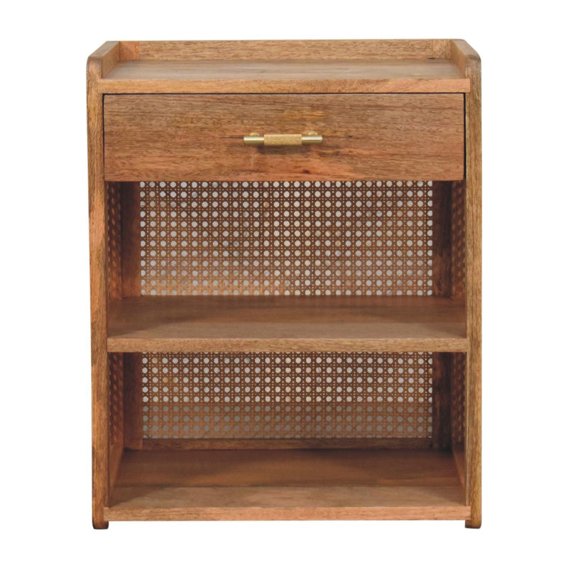 Larissa T-Bar Open Bedside Nightstand Artisan