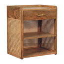 Larissa T-Bar Open Bedside Nightstand Artisan