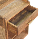 Larissa T-Bar Open Bedside Nightstand Artisan