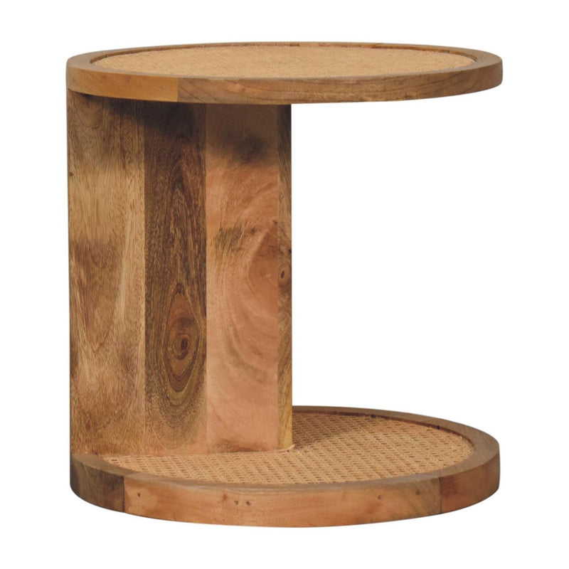 Close-knit Corner End Table Artisan