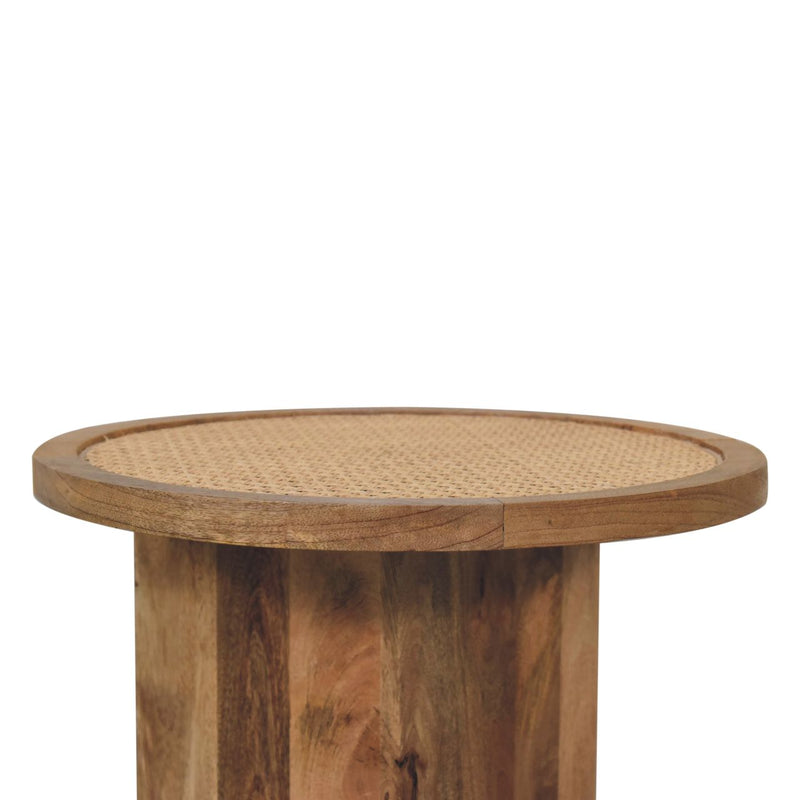 Close-knit Corner End Table Artisan