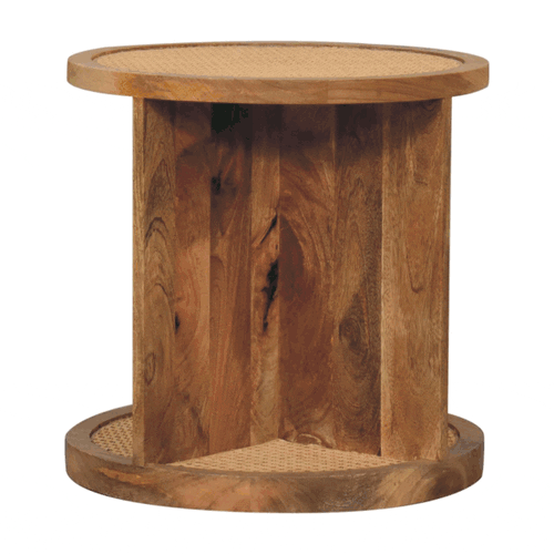 Close-knit Corner End Table Artisan