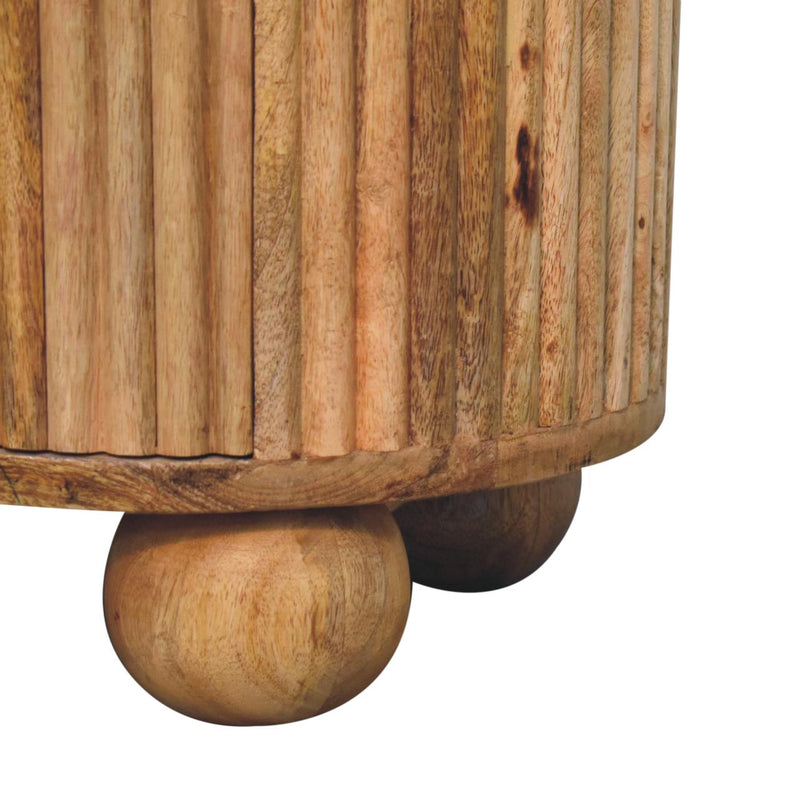 Soba Ball 3 Drawer Bedside Nightstand Nightstand Artisan