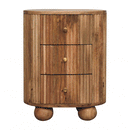 Soba Ball 3 Drawer Bedside Nightstand Nightstand Artisan