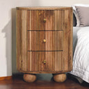 Soba Ball 3 Drawer Bedside Nightstand Nightstand Artisan