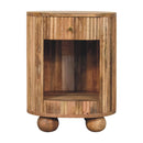 Soba Ball Open Slot Bedside Nightstand Artisan