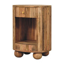Soba Ball Open Slot Bedside Nightstand Artisan