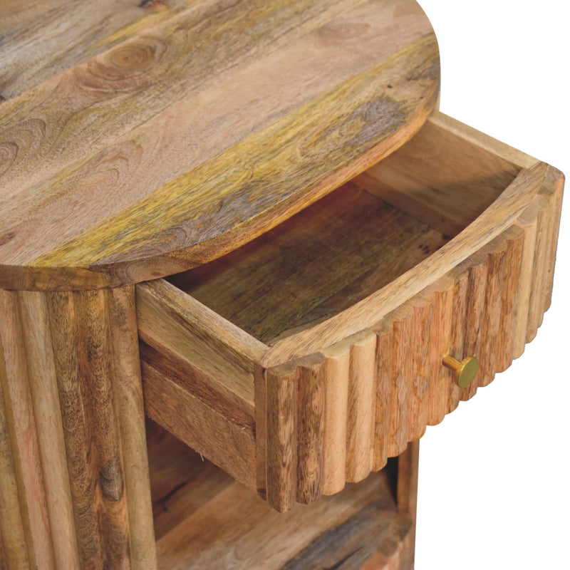 Soba Ball Open Slot Bedside Nightstand Artisan