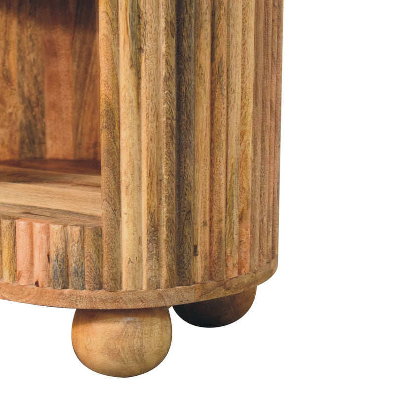 Soba Ball Open Slot Bedside Nightstand Artisan