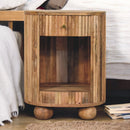 Soba Ball Open Slot Bedside Nightstand Artisan